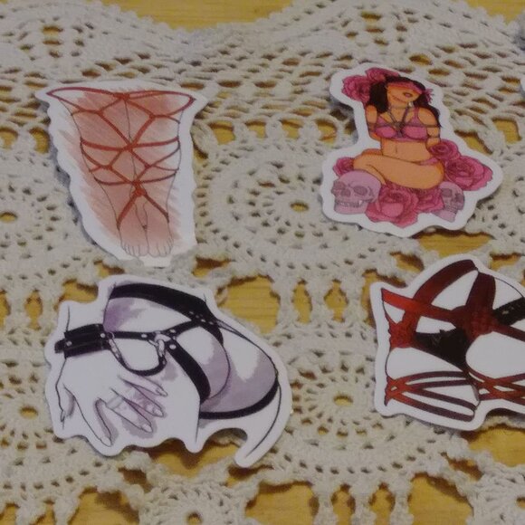 Bondage Stickers for cellphone, hydroflask, computer, locker, crafts, scrapbook - Picture 2 of 6